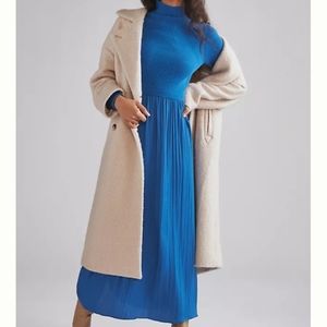 Anthropologie Layered Mock-Neck Knitted Maxi Dress Size XSP